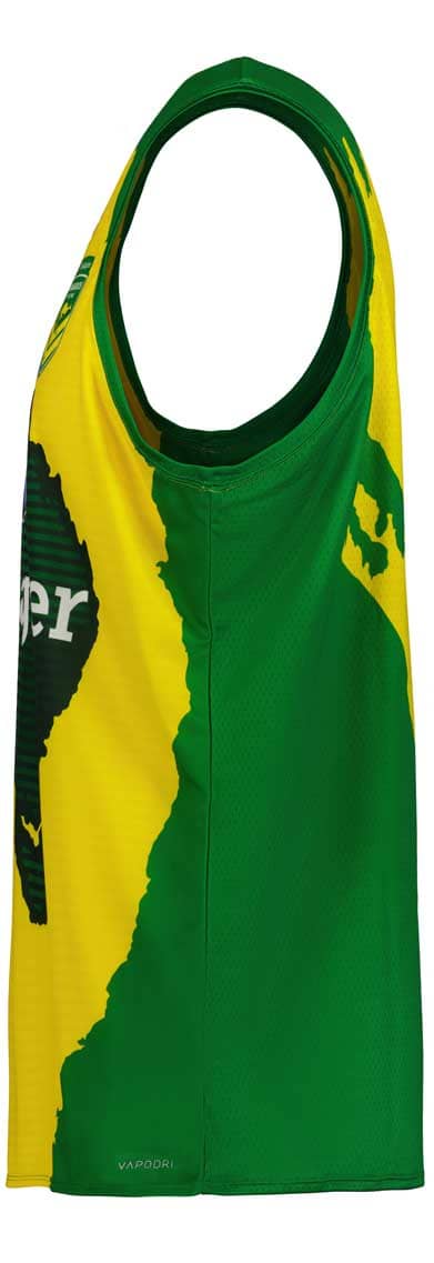 Australian Kangaroos Mens Gold Training Singlet