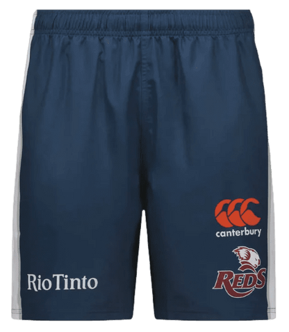 Queensland Reds 2024 Rugby Union Mens Navy Gym Shorts