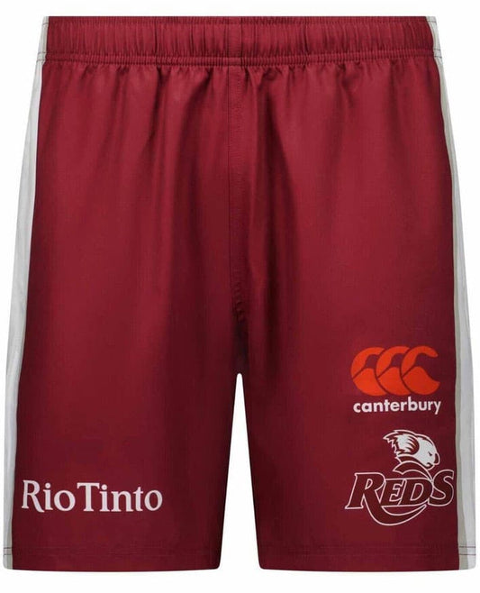 Queensland Reds 2024 Rugby Union Mens Maroon Gym Shorts