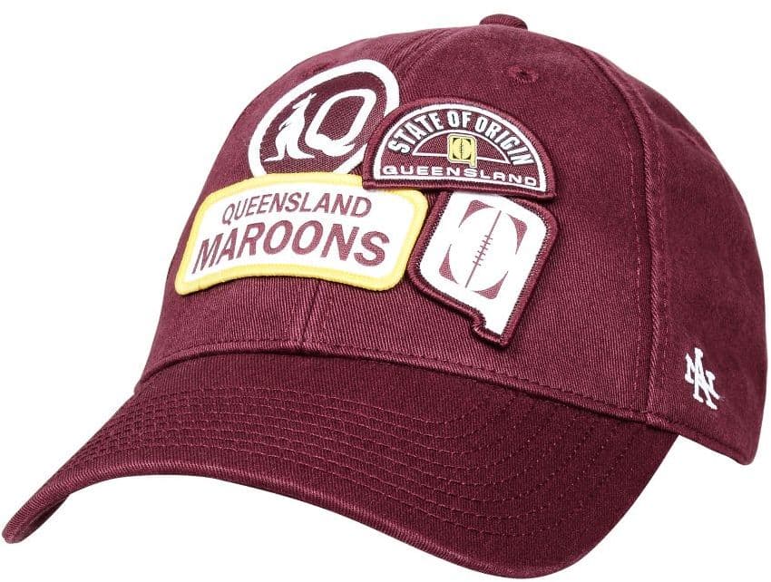 QLD Maroons 2025 State of Origin Maroon Retro Badge Iconic Cap