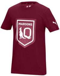 QLD Maroons State of Origin Ladies Maroon Logo Tee Size XL Only