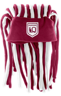 QLD Maroons State of Origin Dreadlock Fun Hat / Beanie