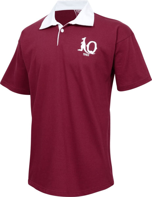 QLD Maroons State of Origin 1980 NRL Mens Retro Jersey