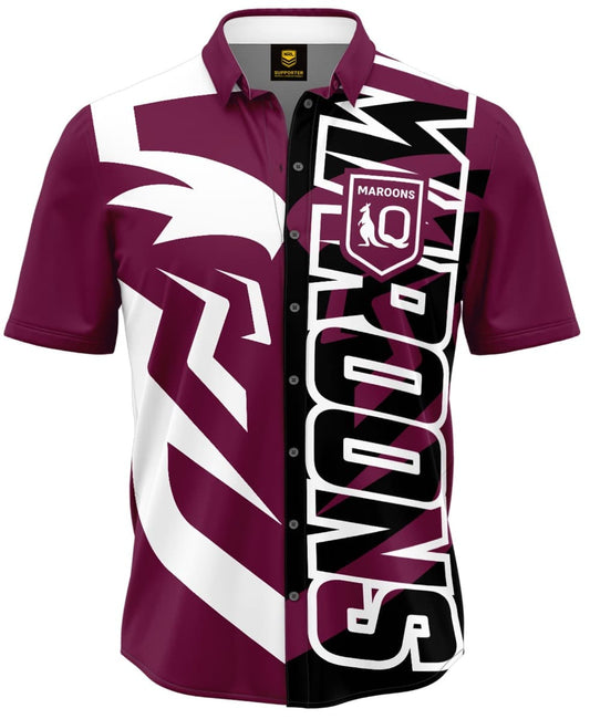 QLD Maroons State of Origin Mens Showtime Party Shirt