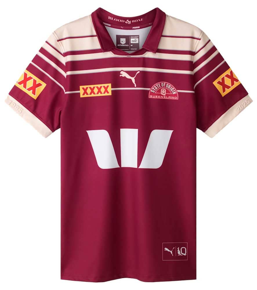 QLD Maroons 2025 State of Origin NRL Mens Captains Run Jersey
