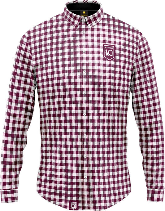 QLD Maroons State of Origin Mens Dawson Business Shirt