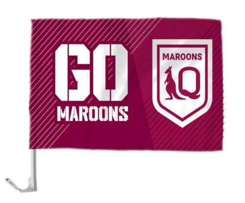 QLD Maroons State of Origin Car Flag