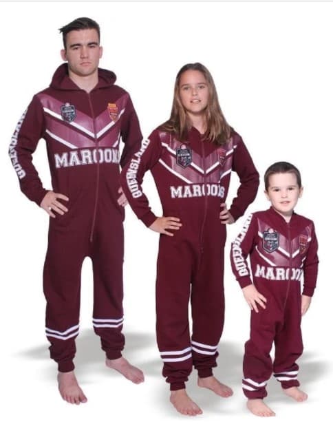 QLD Maroons State of Origin Adult Footysuit Size 3XL