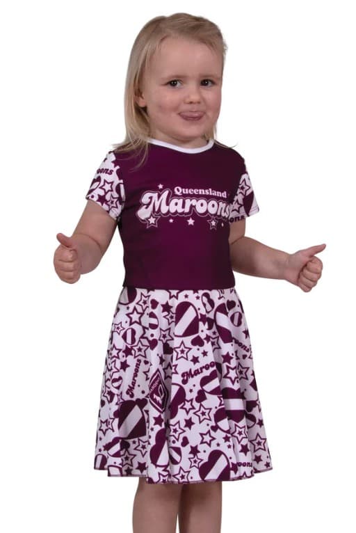 QLD Maroons State of Origin Girls Heartbreaker Dress