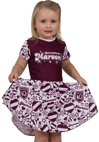 QLD Maroons State of Origin Girls Heartbreaker Dress