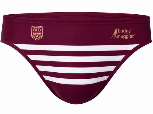 QLD Maroons State of Origin Mens Budgy Smuggler Swimmers