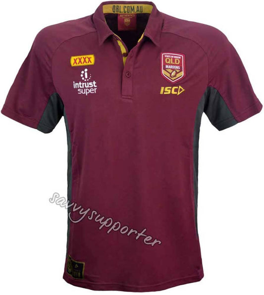 Queensland Maroons State of Origin Mens Performance Polo Shirt