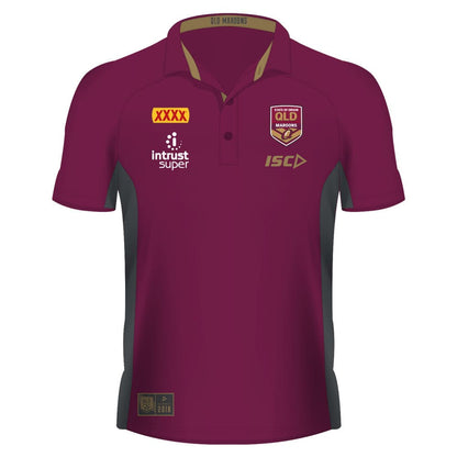 Queensland Maroons State of Origin Mens Performance Polo Shirt