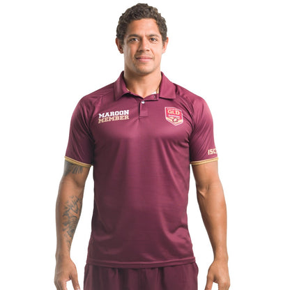 QLD Maroons State of Origin Mens Members Polo Shirt