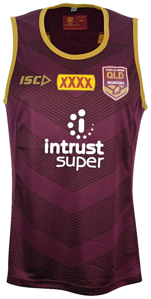 Queensland Maroons State of Origin Maroon Training Singlet