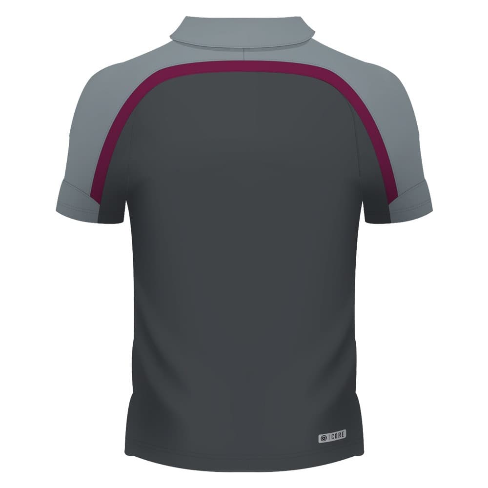 QLD Maroons State of Origin Mens Carbon Polo Shirt