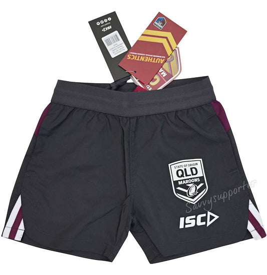 QLD Maroons 2020 State of Origin Kids Training Shorts