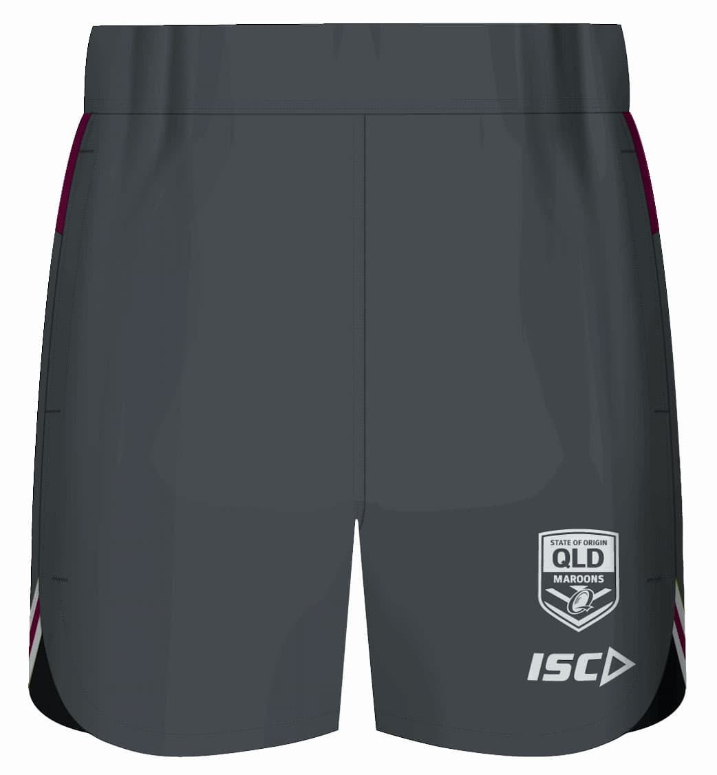 QLD Maroons 2020 State of Origin Kids Training Shorts