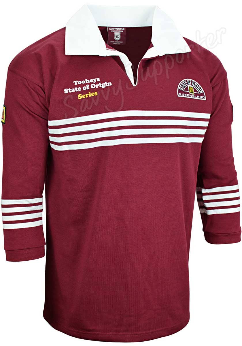 Queensland Maroons State of Origin 1991 Classic Retro Jersey