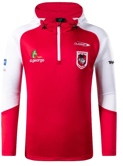 St George Dragons NRL Mens 1/4 Zip Hoodie