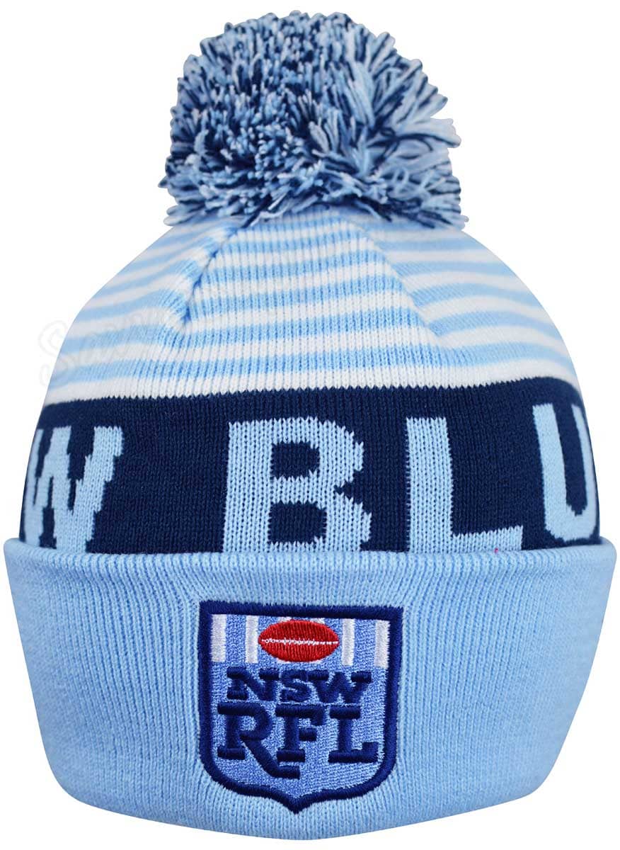 NSW Blues State of Origin Pompom Beanie