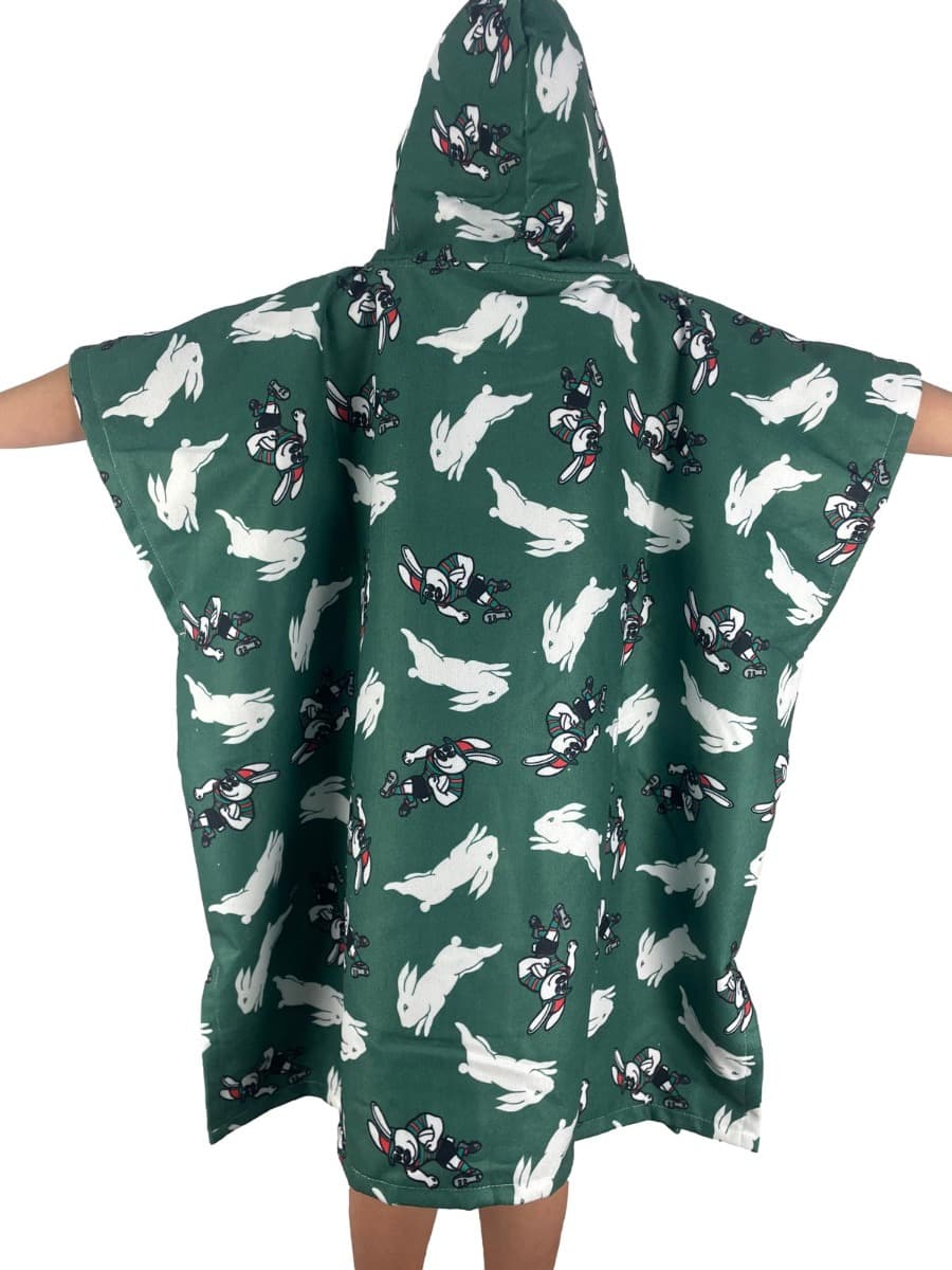 South Sydney Rabbitohs NRL Kids Hooded Beach Towel