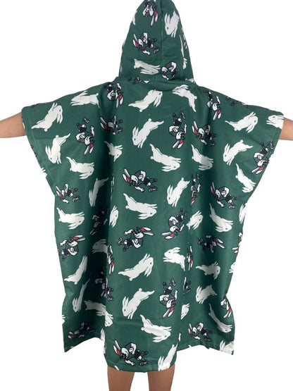 South Sydney Rabbitohs NRL Kids Hooded Beach Towel