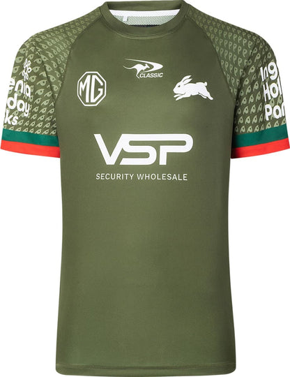 South Sydney Rabbitohs 2025 NRL Mens Warm Up Training Shirt