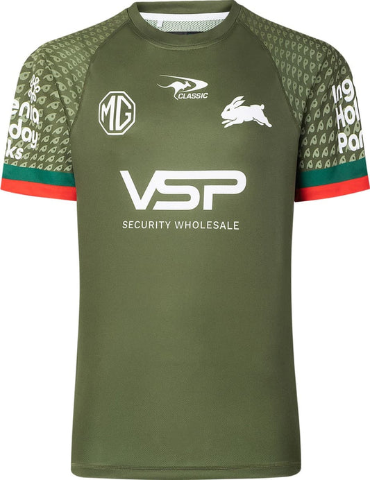 South Sydney Rabbitohs 2025 NRL Mens Warm Up Training Shirt