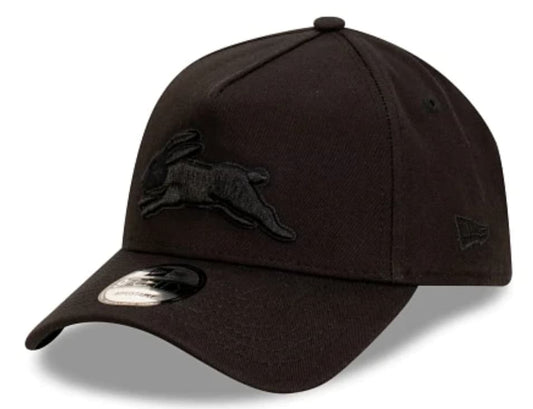 South Sydney Rabbitohs Black on Black 9FORTY New Era A-Frame Cap