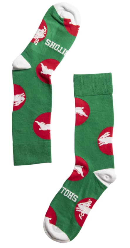 South Sydney Rabbitohs NRL Adults Logo Dots Socks
