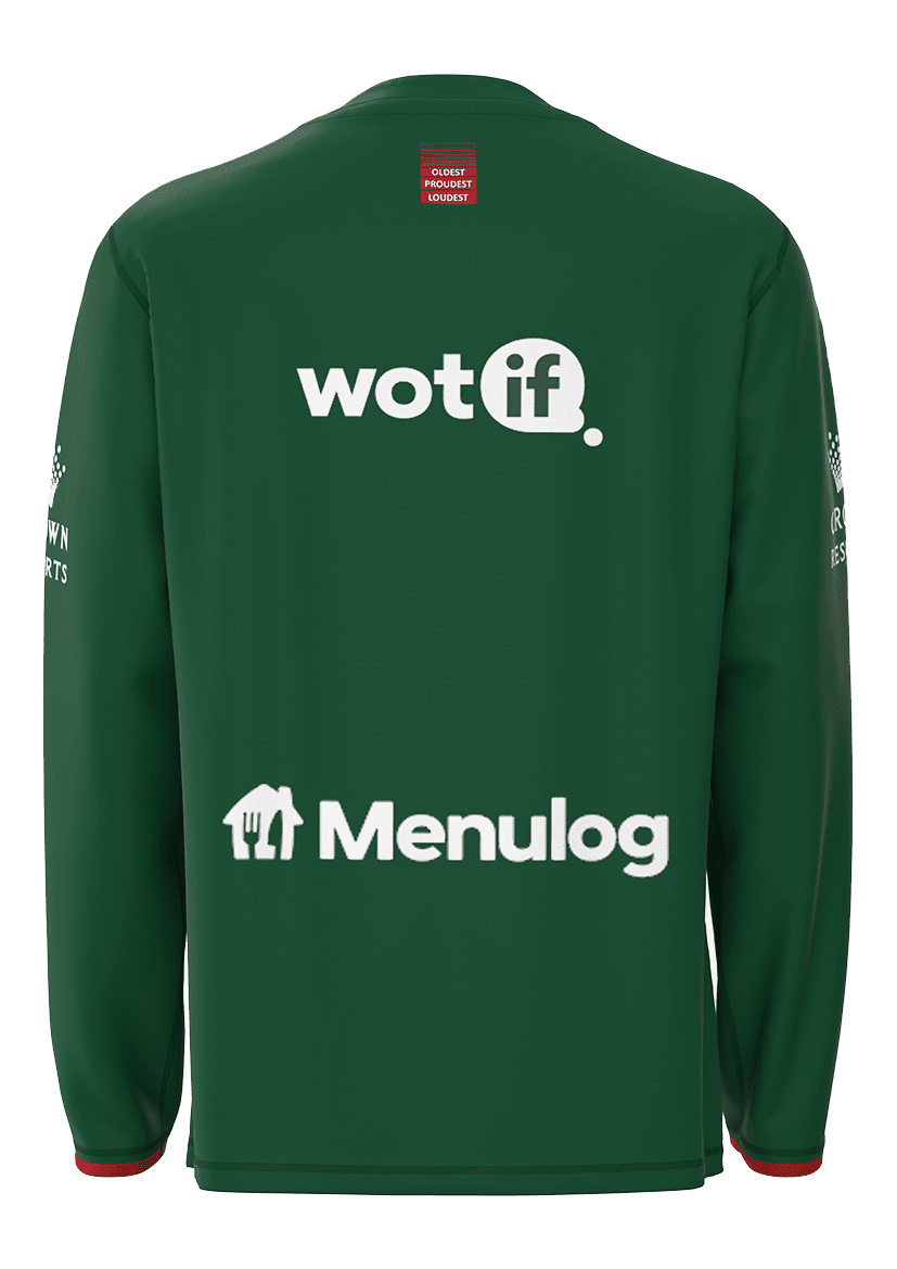 South Sydney Rabbitohs 2023 NRL Green Long Sleeve Training Tee