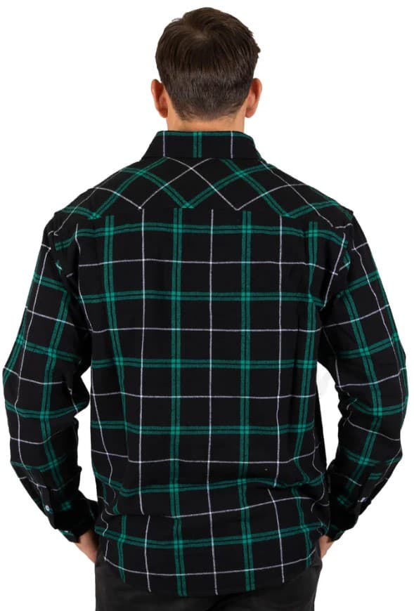 South Sydney Rabbitohs NRL Mens Mustang Flannel Shirt