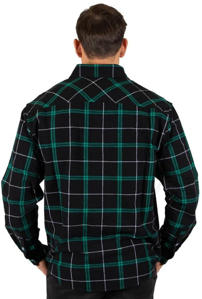 South Sydney Rabbitohs NRL Mens Mustang Flannel Shirt