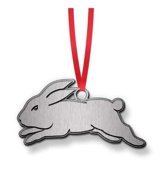 South Sydney Rabbitohs NRL Christmas Metal Ornament