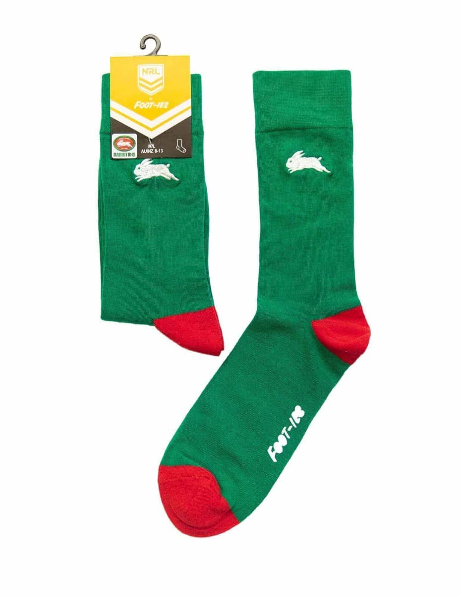 South Sydney Rabbitohs NRL Small Embroidery Socks