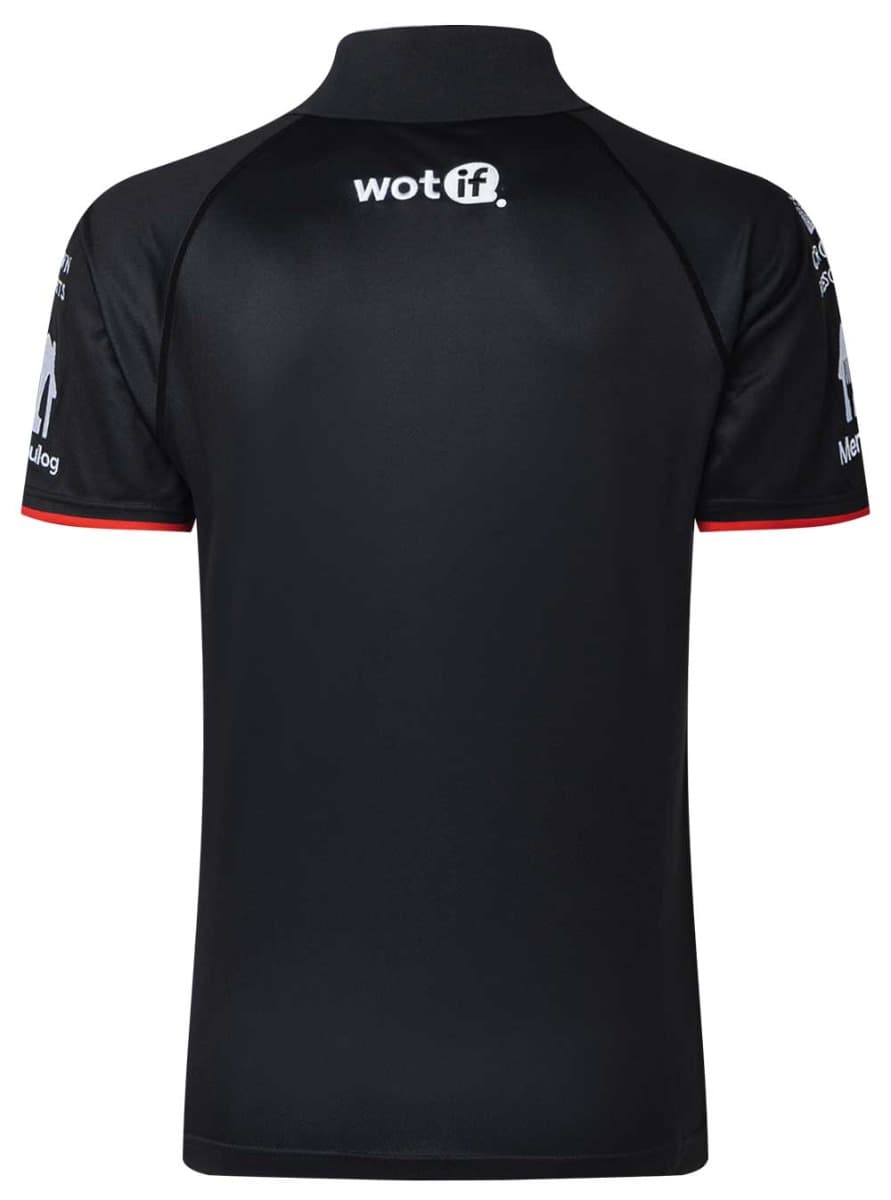 South Sydney Rabbitohs 2023 NRL Mens Black Players Polo Shirt