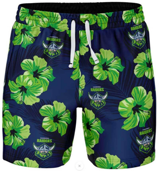 Canberra Raiders NRL Mens Aloha Volley Swim Shorts
