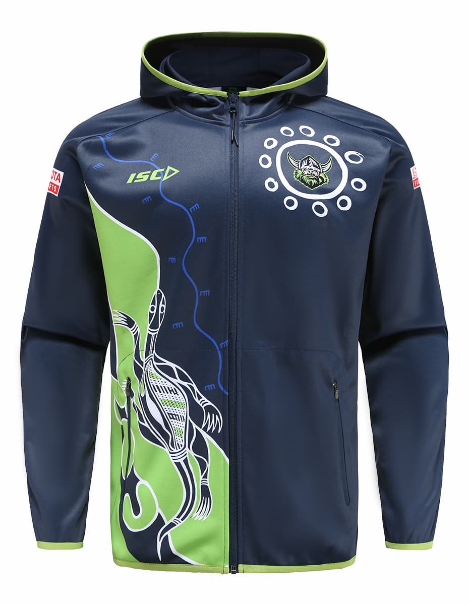 Canberra Raiders NRL Mens Indigenous Zip Hoody Jacket