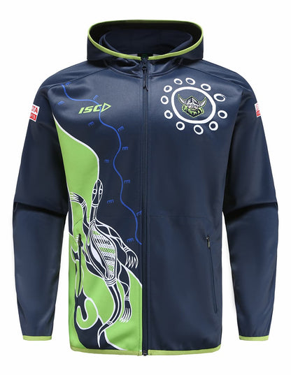 Canberra Raiders NRL Mens Indigenous Zip Hoody Jacket