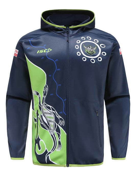 Canberra Raiders NRL Mens Indigenous Zip Hoody Jacket