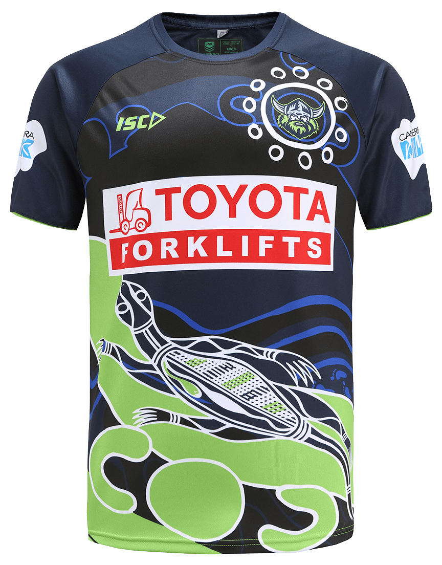 Canberra Raiders NRL Mens Indigenous Run Out Tee