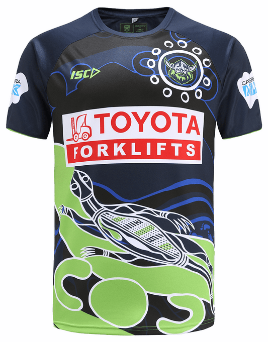 Canberra Raiders NRL Mens Indigenous Run Out Tee