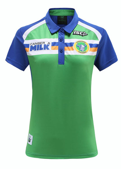 Canberra Raiders NRL Ladies Heritage Canberra Milk Polo Shirt