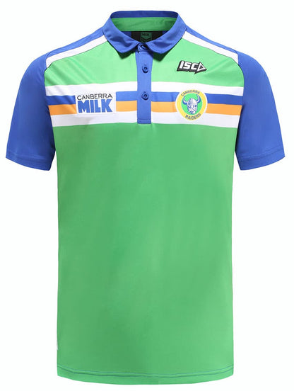 Canberra Raiders NRL Mens Heritage Canberra Milk Polo Shirt