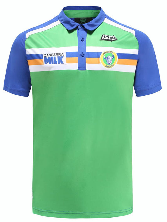 Canberra Raiders NRL Mens Heritage Canberra Milk Polo Shirt