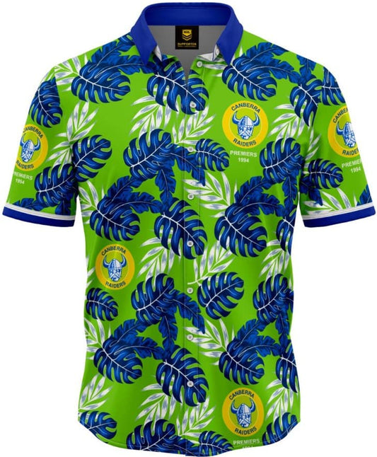 Canberra Raiders 1994 Premiers Anniversary Hawaiian Shirt