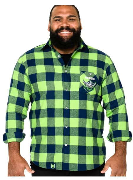Canberra Raiders NRL Mens "Axeman" Flannel Shirt