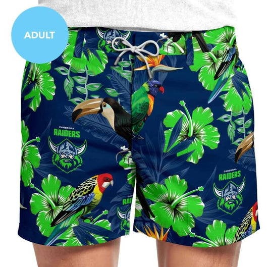 Canberra Raiders NRL Mens Hawaiian Shorts