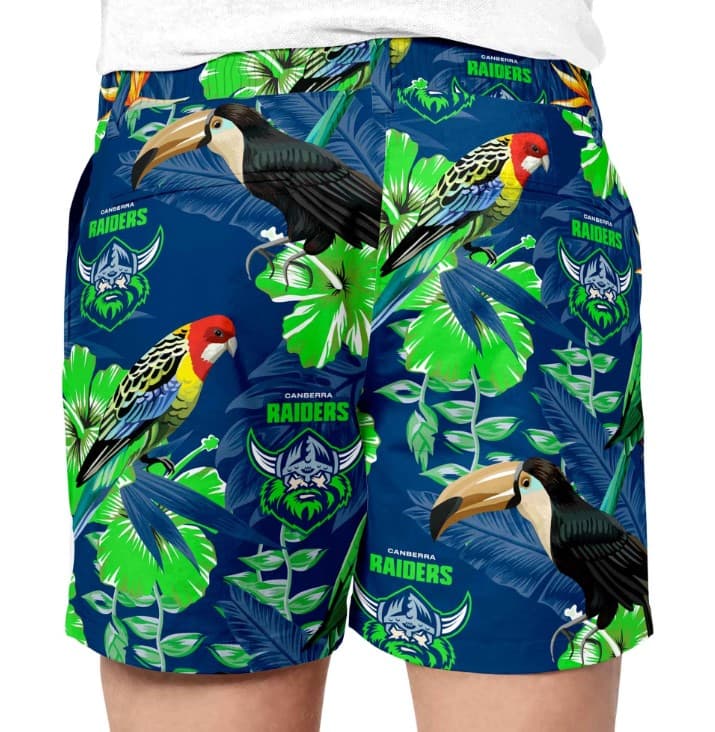Canberra Raiders NRL Mens Hawaiian Shorts